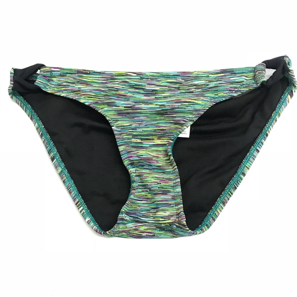 Athleta Bikini Swim Bottom Green Multi color XXS